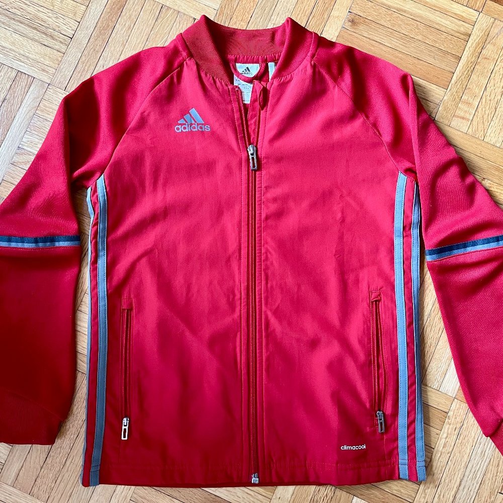 Adidas Red tracksuit size S boys Size 6-7 - Climacool
